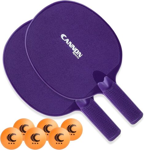 Cannon Sports Unbreakable Table Tennis Paddle Set - 2 Rackets with 6 Pack of 3-Star Table Tennis Balls – Portable Set for 2 Players in Saudi Arabia
