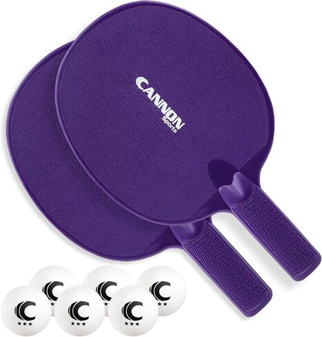 Cannon Sports Unbreakable Table Tennis Paddle Set - 2 Rackets with 6 Pack of 3-Star Table Tennis Balls – Portable Set for 2 Players in Saudi Arabia