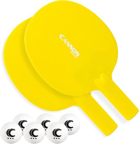 Cannon Sports Unbreakable Table Tennis Paddle Set - 2 Rackets with 6 Pack of 3-Star Table Tennis Balls – Portable Set for 2 Players in Saudi Arabia