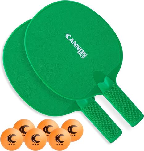 Cannon Sports Unbreakable Table Tennis Paddle Set - 2 Rackets with 6 Pack of 3-Star Table Tennis Balls – Portable Set for 2 Players in Saudi Arabia