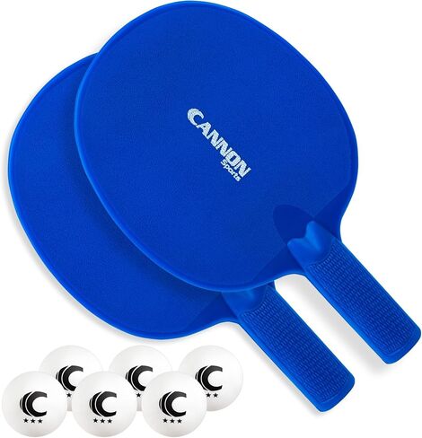 Cannon Sports Unbreakable Table Tennis Paddle Set - 2 Rackets with 6 Pack of 3-Star Table Tennis Balls – Portable Set for 2 Players in Saudi Arabia