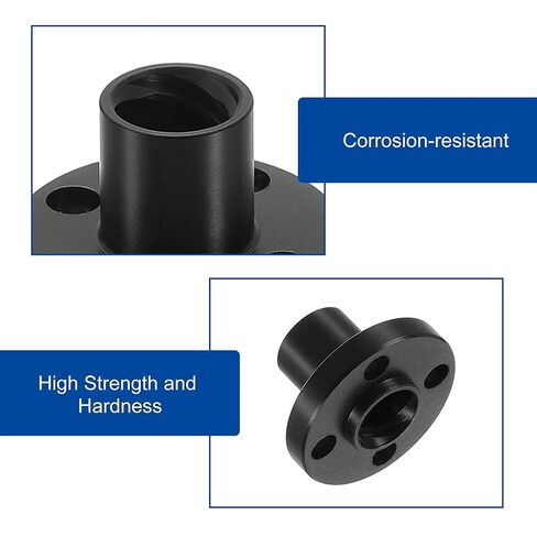 uxcell 8 Pcs Tr8x8 Lead Screw POM Plastic Nut, Trapezoidal Nut Linear Screw Acme Thread Screw Replacing Brass Nut (2mm Pitch, 4 Start, 8mm Lead) for 3D Printer Accessories in Kuwait