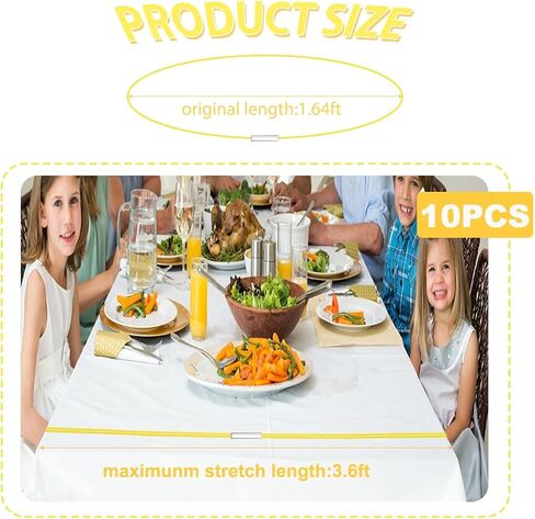 ELANE 20 Pcs Picnic Tablecloth Clips for Outdoor Tables,Picnic Table Clips for Tablecloth Clamps (White) in Kuwait