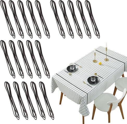 ELANE 20 Pcs Picnic Tablecloth Clips for Outdoor Tables,Picnic Table Clips for Tablecloth Clamps (White) in Kuwait