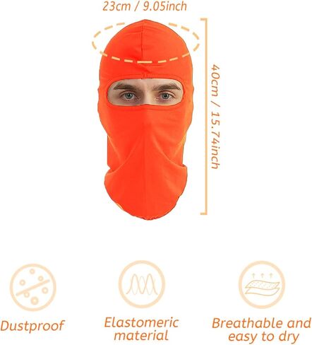 3 Pieces Balaclava Face Mask Outdoor Cycling Headgear Motorcycle Face Masks for Men and Women (white) in Kuwait