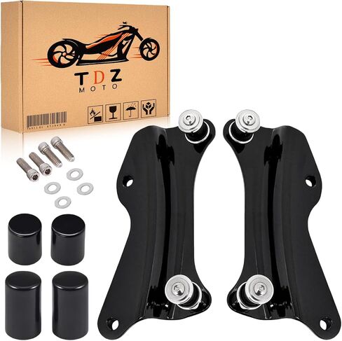 TDZ Vivid Black 4 Point Docking Hardware & Covers Kit for Harley Touring Road Glide Street Glide Electra Glide Road King 2014 2015 2016 2017 2018 2019 2020 2021 2022 2023 2024 in Saudi Arabia
