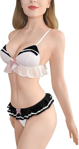 Littleforbig نساء مثير بلا أكمام Bikini Bra Braines Bikini مجموعة وردية in Kuwait