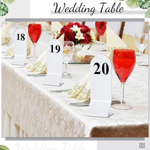 Remerry 25 Pieces Table Numbers 1-25 Acrylic Tent Acrylic Double Sided Number Cards Black Tent Wedding Restaurant Table Numbers Cards for Restaurant Cafes Banquets, 2. 36 x 6. 3 Inch(Black) in Saudi Arabia