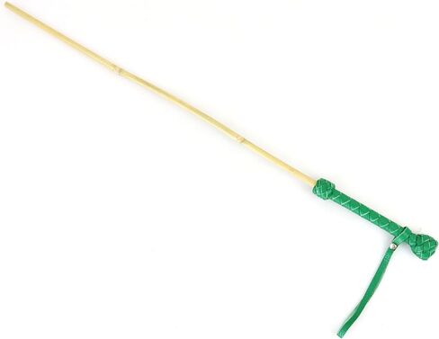Bamboo Handcrafted Riding Crop Stick - 29.5" Riding Accessory with Genuine Leather Handle - Premium and Gentle Crops for Horses in Kuwait