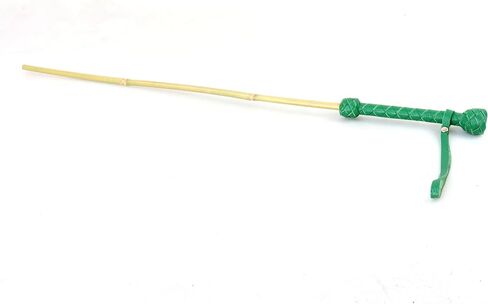 Bamboo Handcrafted Riding Crop Stick - 29.5" Riding Accessory with Genuine Leather Handle - Premium and Gentle Crops for Horses in Kuwait