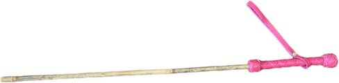 Bamboo Handcrafted Riding Crop Stick - 29.5" Riding Accessory with Genuine Leather Handle - Premium and Gentle Crops for Horses in Kuwait
