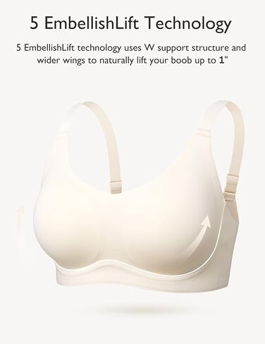 Wireless Bras for Women with Support and Lift No Underwire Comfy Bralettes Full Coverage Everyday Bra in Saudi Arabia