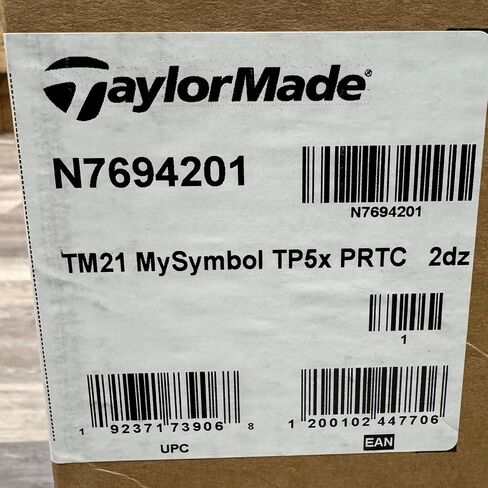 TaylorMade 1-Dozen TP5 & TP5x MySymbol Pix Logo Overrun Practice Golf Balls - Made in USA in Kuwait