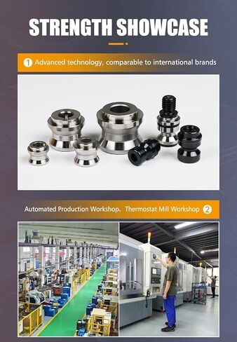 5Pcs Zero Point Positioning Pull Stud Zero Point Pull Stud Stainless Steel CNC Tooling Alignment High-Precision Clamp for Multi-Brand Systems Repeatability <0.005mm(K10-DW-M10) in Saudi Arabia