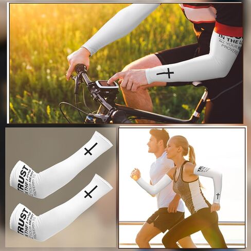 6 Pairs UV Cooling Arm Sleeves Sun Protection Men Women Arm Sleeves Oversleeve for Sports Cycling Working in Saudi Arabia