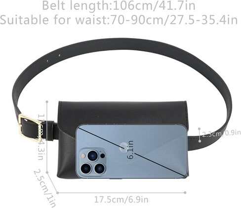 Women Mini Envelope Flap Faux Leather Fanny Pack Waist Bag Handbag Clutch Cell Phone Pouch in Kuwait