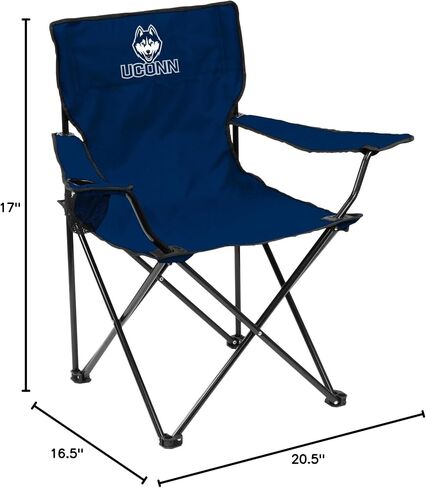 Logo Brands NCAA UConn Huskies Quad Chair, Unisex Adult Chair with One Cup Holder, Team Color, One Size in Saudi Arabia