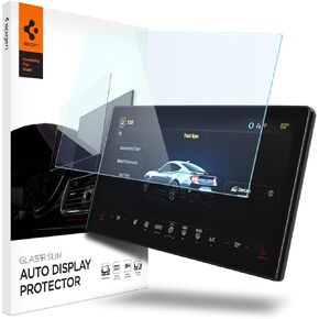 Spigen Tempered Glass Screen Protector [GlasTR Slim] designed for Ford Mustang (2024) 13.2 inch Dashboard Touchscreen - Crystal Clear