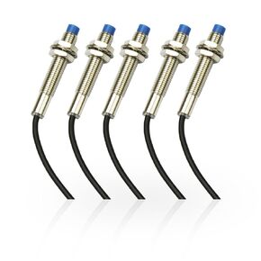 5Pcs NO Normally Open PNP Inductive Proximity Sensor Switch M12 Detector 4mm DC6V-36V 3 Wire LJ12A3-4-Z/BY