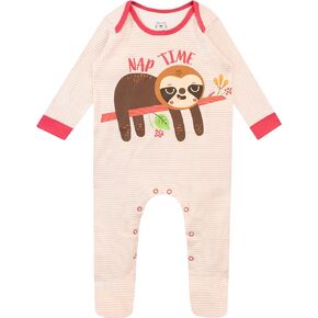Baby Girls Sloth Footies