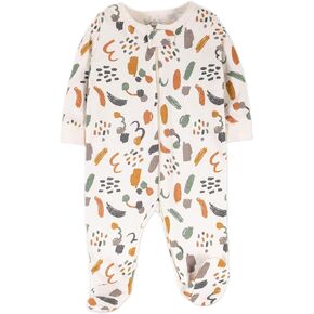 baby-girls Footed Pajamas