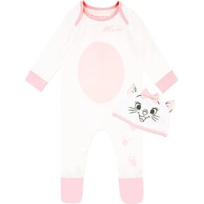 Disney Girls' Footies and Hat Marie