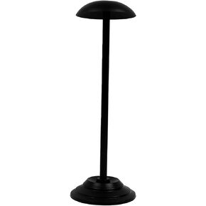 Lord of Battles Iron Helmet Stand Hand Forged from Iron Medieval Helmets Stand Roman Helmets Norman Helmets Display Décor Accessory Black Finish (17 inches Helmet Stand)
