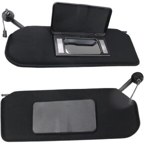FEXON Driver and Passenger Side Sun Visor with Updated Bright LED Lights Sunvisors for Chevy Corvette C5 1997-2004 Replaces 10442033 10442034 (Left & Right 2PCS)