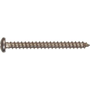 44187 12 x 2-1/2-Inch Pan Phillips Sheet Metal Screw, Stainless Steel, 12-Pack