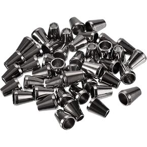 64 قطعة من أقفال حبل معدني على شكل جرس مخروطي، قفل حبل معدني ينتهي بأقفال حبل سدادة لحقائب الظهر وحقائب أربطة الأحذية، أسود in Kuwait