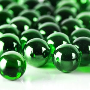 CYS EXCEL X-Large 1" Champagne Glass Marble Gemstone Vase Fillers (1 LB) | Multiple Color Choices Marble Beads | Decorative Mosaic Gem Pebbles | Aquarium Rocks Floral Supplies (Approx. 18-25 PCS)