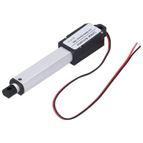 Walfront Linear Actuator, 50mm Stroke DC 12V Low Noise Internal Limit Switch Mini Linear Motion Actuator for Automotive Industrial 0℃-40℃(Stroke 50mm-8mm/s-70N), Linear Actuator/Push Rod