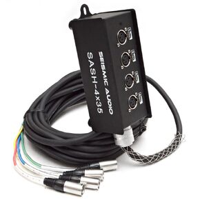 Seismic Audio - SASH-4x20 - 4 Channel XLR Send Sub Snake Cable - 20 Feet