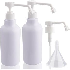 زجاجات رذاذ بلاستيكية، زجاجة رذاذ فارغة، 16.9 أونصة/500 مل، عبوتان من زجاجات الرش شديدة التحمل، زجاجة مياه رذاذ/تيار لحلول التنظيف، والنباتات، والحيوانات الأليفة، والزيوت العطرية، والشعر، والطبخ (أبيض) in Kuwait