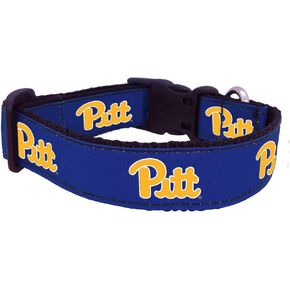 NCAA Pittsburgh Panthers Dog Collar (Team Color, Small)