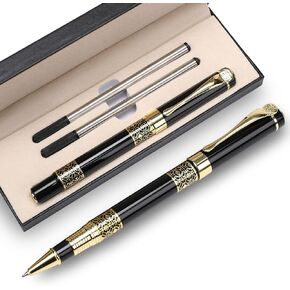 YIVONKA Ballpoint Pen Black Refill,business pens,Luxury Pen,Best Ball Pen Gift Set for Men & Women Professional Executive,Office,Nice Pens Classy Gift Box… (Red)
