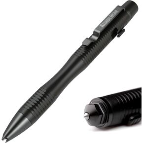 The Atomic Bear Stealth Pen Pro Tactical Pen for Self Defense - Enhanced Writing Survival Pen with Glass Breaker to Escape & Defend - Bonus Training to Protecting Yourself - Great Gift for Men
