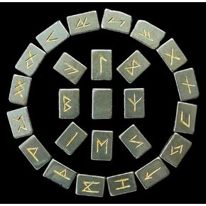ZAICUS Golden Pyrite Rune Stones Polished Witches Crystal with Engraved Elder Futhark Runic Alphabet for Pagan Lettering Viking Runes Witchcraft Reiki Healing Brick Shaped 25 Pcs