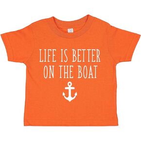 Life is Better On The Boat Infant Baby Tee Shirt Assorted Colors (6M 12M 18M 24M)