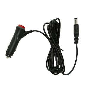 PNGKNYOCN 12V DC Car Charger Auto Power Supply 22AWG with Switch Button Cable DC 5.5mm x 2.1mm to Car Cigarette Lighter Male Plug Cable with Indicator Light(3M)