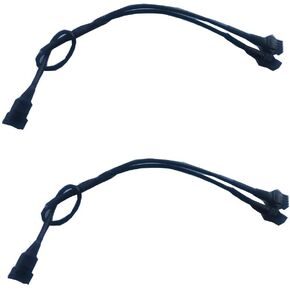 2pc 2 Way 1male to 2 Female Splitter Y Cable for Use with 5050 LED SMD RGB NEON Accent Kits for LED Motorcycle ATV car Light Multi-Color Neon Strip