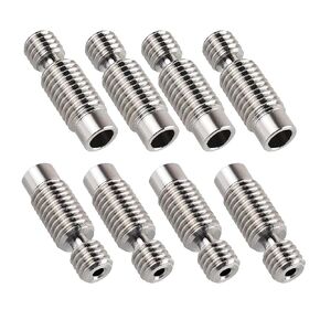 3D Printer Heatbreak Throat 8 PCS Compatible with E3D V6 Hotend Extruder All Metal Thermal Barrel Feeding Tube -M6/M7 1.75mm Filament