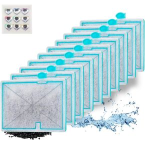 10 عبوات من خراطيش مرشحات حوض السمك الصغيرة لفلتر الطاقة الداخلي E مقاس 10 و1/2.5/5 جالون مرشحات حوض السمك الصغيرة مع ملصق مجاني in Kuwait