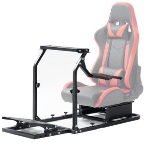 حامل قمرة القيادة لمحاكاة السباق مناسب لـ Logitech G29 G920 G923، Thrustmaster T300 T300RS، حامل محاكاة القيادة قابل للتعديل بدون ناقل حركة دواسة عجلة القيادة ومقعد in Kuwait