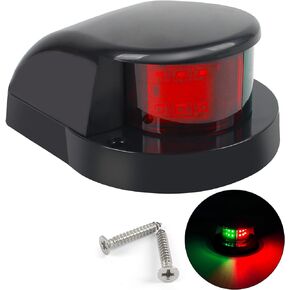 Boat Navigation Light,Marine Navigation Lights,Navigation Lights for Boats LED,Boat Lights Bow and Stern Perfect for Pontoon, Fishing Boats(Black)