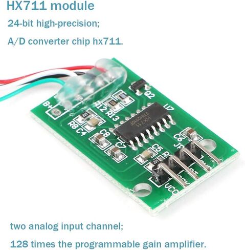 MakerHawk Digital Load Cell Weight Sensor HX711 AD Converter Breakout Module 5KG Portable Electronic Kitchen Scale for Ar duino Scale in Saudi Arabia