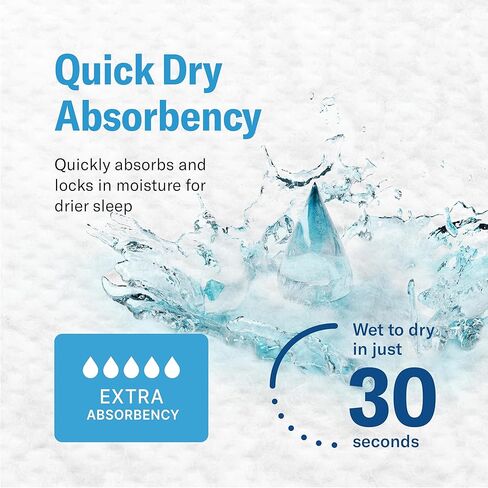وسادات سرير فائقة النعومة من تشوكس، وسادات سلس البول للبالغين مقاس 23x36 للاستخدام مرة واحدة - وسادات كبيرة للتبول للاستعمال مرة واحدة للأطفال والبالغين وكبار السن مع طبقة علوية ناعمة - وسادات داخلية لسرير تشوكس ذات قدرة إضافية على الامتصاص [40 وسادة] in Kuwait
