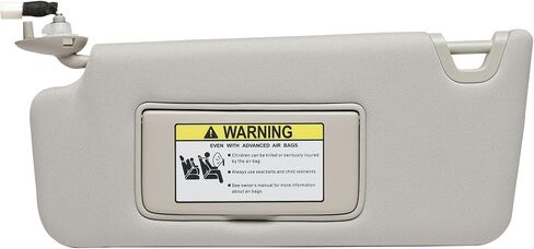 حاجب الشمس من الجانب الأيسر للسائق مناسب لسيارة Honda Accord 2008-2012 مع ضوء W/Vanity Light 83280-TA0-A91ZB (رمادي) in Kuwait