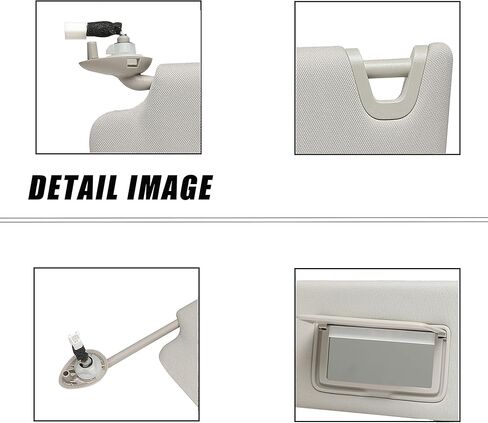 حاجب الشمس من الجانب الأيسر للسائق مناسب لسيارة Honda Accord 2008-2012 مع ضوء W/Vanity Light 83280-TA0-A91ZB (رمادي) in Kuwait