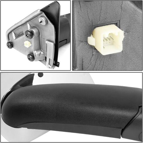 DNA Motoring TWM-012-T222-BK Pair of Manual Adjustment Flip Up Towing Side Mirrors Compatible With 02-08 Ram 1500/03-09 Ram 2500 3500, Black in Saudi Arabia